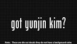(2x) Got yunjin kim - Sticker - Decal - Die Cut - Vinyl