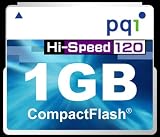 Carte Compact Flash 1 Go Hi-Speed 120 X PQI Garantie a Vie