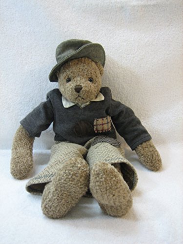 Teddy Bear with Patchwork Clothes and Hat 17" Plush