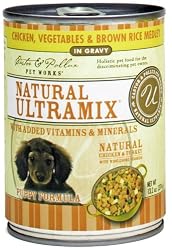Castor & Pollux Ultramix Puppy Fomula Chicken, Vegetables & Brown Rice Medley, 13.2-Ounce Cans (Pack of 12)