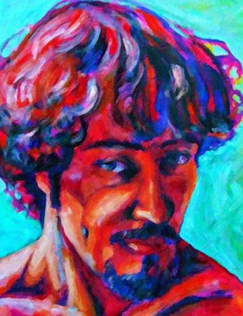 Custom Order #0R-HTJ, Oil on Canvas, Custom Painting of The Person You Love, For 1 Person of Customer's Choice, Style: Expressionism, with Signature Text 