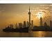 Photographic Print of Lujiazui Finance and Trade zone, with Oriental Pearl Tower, and Huangpu ...
