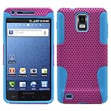 Gray White 2 in 1 Hybrid Rubber Plastic Skin Case Cover for Samsung Infuse  ....