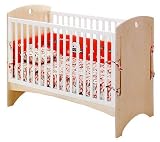 Offi Bebe 2 Crib with White Ply
