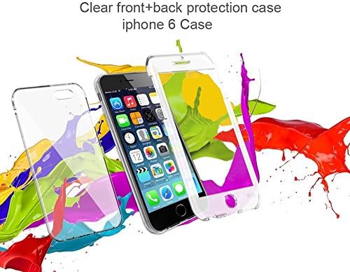 iPhone 6 Case, E.C.L® iPhone 6 (4.7) Crystal Clear Slim Fit Case Hybrid Series Crystal Clear Back Panel and Crystal Clear Front Panel Transparent Case. [Scratch Resistant] (ECL 8118). (iPhone 6 [4.7], UV Crystal Clear)