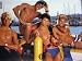 American Male (Scuba) White Wood-Mounted Art Poster Print - 22
