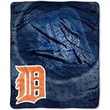 MLB Detroit Tigers 50-Inch-by-60-Inch Raschel Plush Throw "Retro" Design