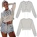 Fedi Apparel Women Girl Teens Casual Crop Tops Blouse Short Cotton Sweatshirt