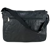 Maxam Italian Mosaic Design Genuine Leather Messenger Style Attaché Case