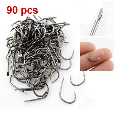 90PCS Sharp Metal Fish Hook Fishhook Fishing Tackle
