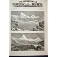 1888 CHOLA PASS JALAPLA LAKE KINCHINJUNGA OLD PRINT