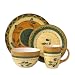 Pfaltzgraff Everyday Tuscan Olive 16-Piece Dinnerware Set, Service for 4