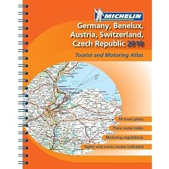 Germany, Benelux, Austria, Switzerland, Czech Republic 2010 - Atlas (A4-Spiral) (Michelin Tourist & Motoring Atlases)