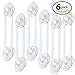 Deblan No Drill, Cabinet Lock for Baby Proofing and Child Safety, 6 Pieces, White