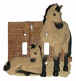 Buckskin Horse Double Switch Plate Cover