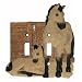 Buckskin Horse Double Switch Plate Cover