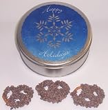 Scott's Cakes 1 lb. Milk Chocolate Covered Pretzel with Chocolate Chips in a Snowflake Tin