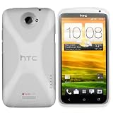 Produkt-Bild: mumbi TPU Skin Case HTC ONE X Silikon Tasche H&uuml;lle - Silicon Protector Schutzh&uuml;lle transparent wei&szlig;