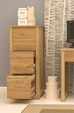 3 Drawer Filing Cabinet in Mobel Oak