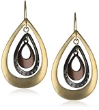 Kenneth Cole Tri-Tone Orbital Drop Earrings