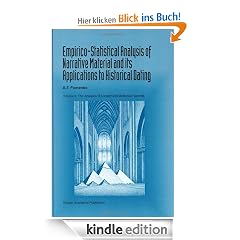 Empirico-Statistical Analysis of Narrative Material and its Applications to Historical Dating, Vol. 2: The Analysis of Ancient and Medieval Records: 002