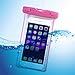 BOGZON Universal Fluorescent Waterproof Case Bag for Outdoor Activities - Waterproof Life Pouch / Dry Bag for Apple iPhone 6 plus, 6, 5S, 5C, 5; Galaxy S6, S4, S3; HTC One X, Galaxy Note 5, Red