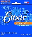 Elixir Strings Electric Guitar Strings, 6-String Heavy NANOWEB Coating