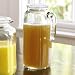 Frigoverre Glass Beverage Pitcher / Jug with Hermetic Frosted Lid. 1.2 Liter