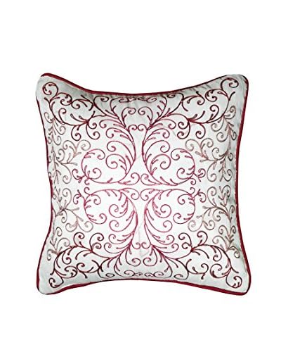 Jute & Co Cuscino Ricamato A Mano Multicolore 40×40 cm