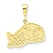 14k Gold Devon Rex Pendant
