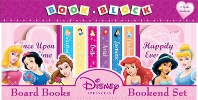 Disney Princess Board Books & Bookend Set with Other