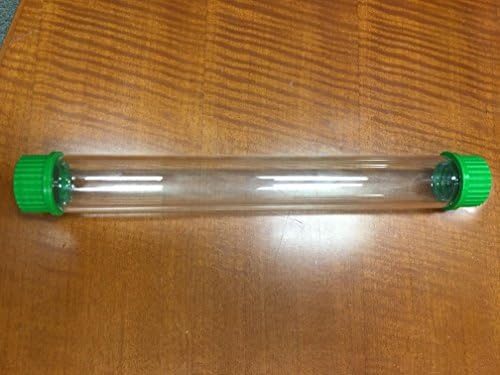 14" BOROSILICATE GLASS EXTRACTION TUBE W/ THREADED SCREW TOP EXTRACT 1.5" DIAMETER