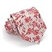 Belisi Mens Designer 100% Silk Singapore Muse Cranberry Ties - Extra Long