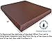 Dogbed4less Luxury Extra Large Orthopedic Memory Foam Dog Bed for Large Dogs with Durable Waterproof Internal Case, Removable Washable Denim Cover and Extra Bonus Pet Bed Cover, XL 40X35X4, Brown