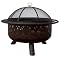 Crisscross Design Outdoor Fire Bowl - Oil-Rubbed Bronze