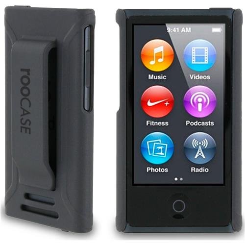 rooCASE Ultra Slim Translucent Matte Shell Case for Apple iPod Nano 7, Slate