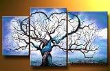 Modern Oil Painting on Canvas Stretched Framed on Wooden Frame - Origin of Life