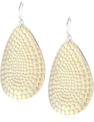 Anna Beck Designs "Bali" Teardrop 18k Gold-Plated Earrings