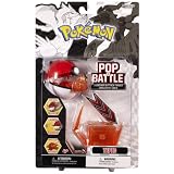 Pokemon Pop 'n Battle Launcher With Attack Target B&W Series #1 Tepig (Fire-Type Starter)