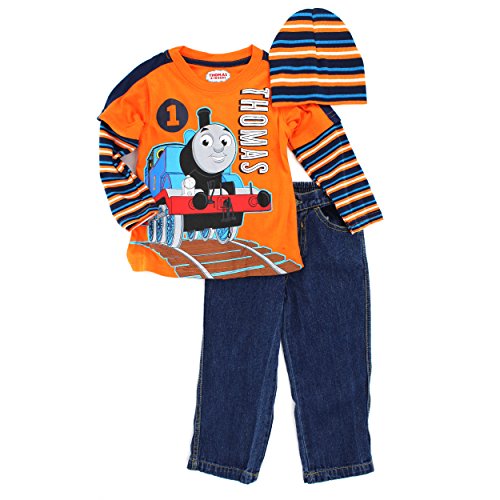 Thomas Train Toddler 3 pc Tee Jeans Beanie Set