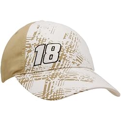 NASCAR Chase Authentics Kyle Busch Ladies White-Khaki Checkered Past Adjustable Hat