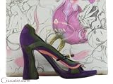 Prada Women's Fairy Waves Platform Heels Shoes