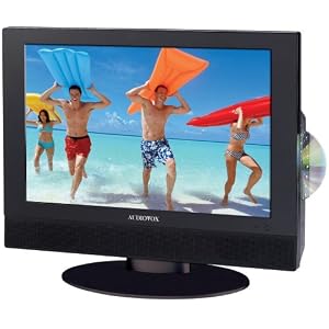 Audiovox FPE1506DV 15-Inch LCD TV with Built-In DVD Player, Card Port, and USB by 