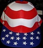 4th of July Hat All American Red White and Blue Adjutable(sports)