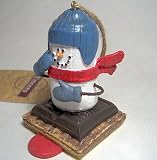 SMORES ~ S'mores Snowboarder Christmas Ornament