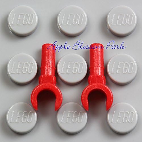 Generic New Lot 2 Lego Red Minifig Hands Demon Devil Alien Monster Minifigure Glove Pair