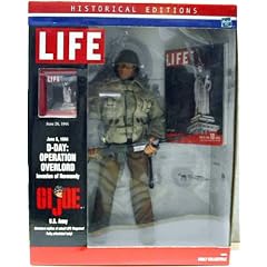 GI Joe U.S. Army 2001 - Historical Editions - D-DAY: OPERATION OVERLORD - Ivasion of Normandy - 12 inch/30cm Action Figur - incl. Miniature Replica of Actual LIFE Magazine! vom 26. June 1944 - OVP