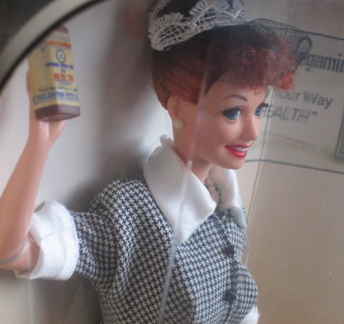 1997 - Mattel - Barbie - I Love Lucy : Lucy Does a TV Commerical/ Episode 30 - Vitameatavegamin - 12 Inch Doll - Lucille Ball - Collector Edition - New - Out of Production - Collectible