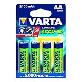Varta Rechargeable Accu Ready2Use AA Mignon Ni-Mh Akku (4-er Pack. 2100 mAh)von "Varta"