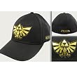 Nintendo Legend of Zelda Triforce Shield Black Flex Fitted Cap Hat